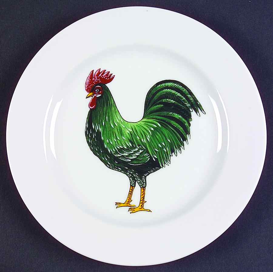 Rooster Salad Plate by BIA Cordon Bleu-1