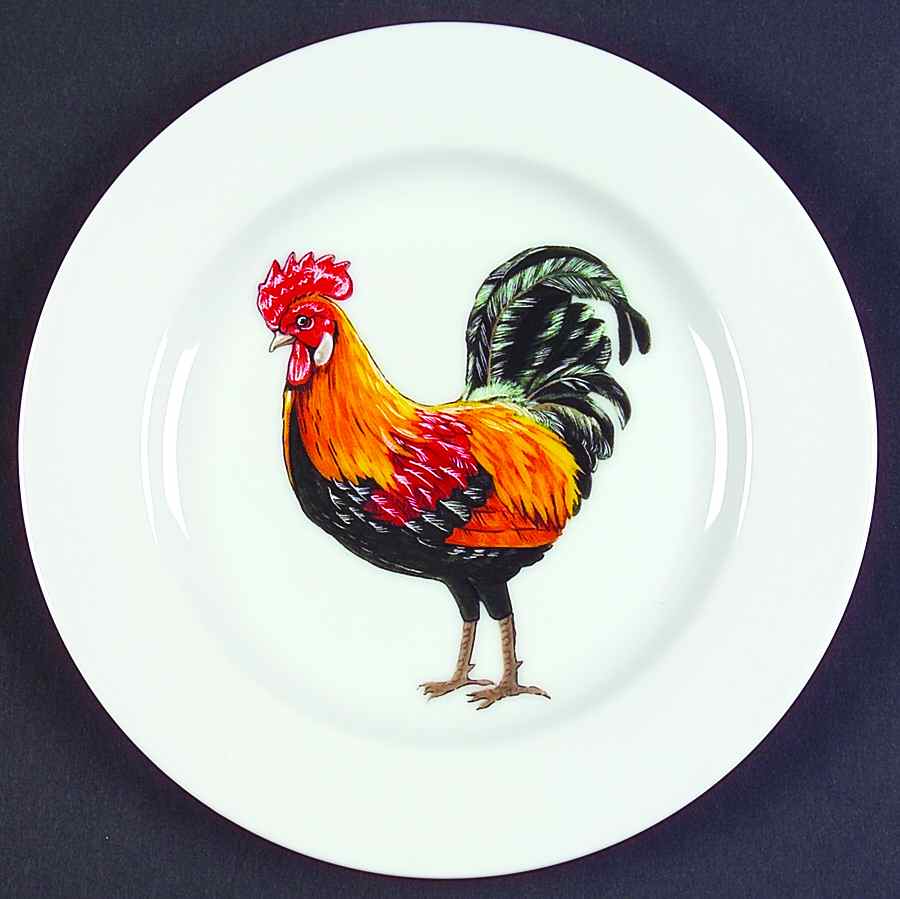 Rooster Salad Plate by BIA Cordon Bleu-1