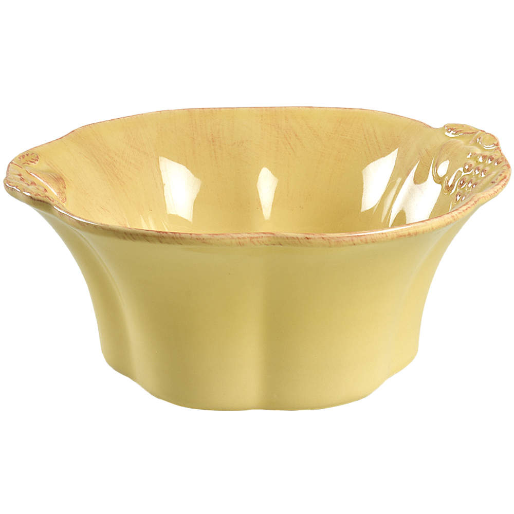 Madeira Harvest (Dijon Gold) 10" Large Salad Serving Bowl by Casafina-1