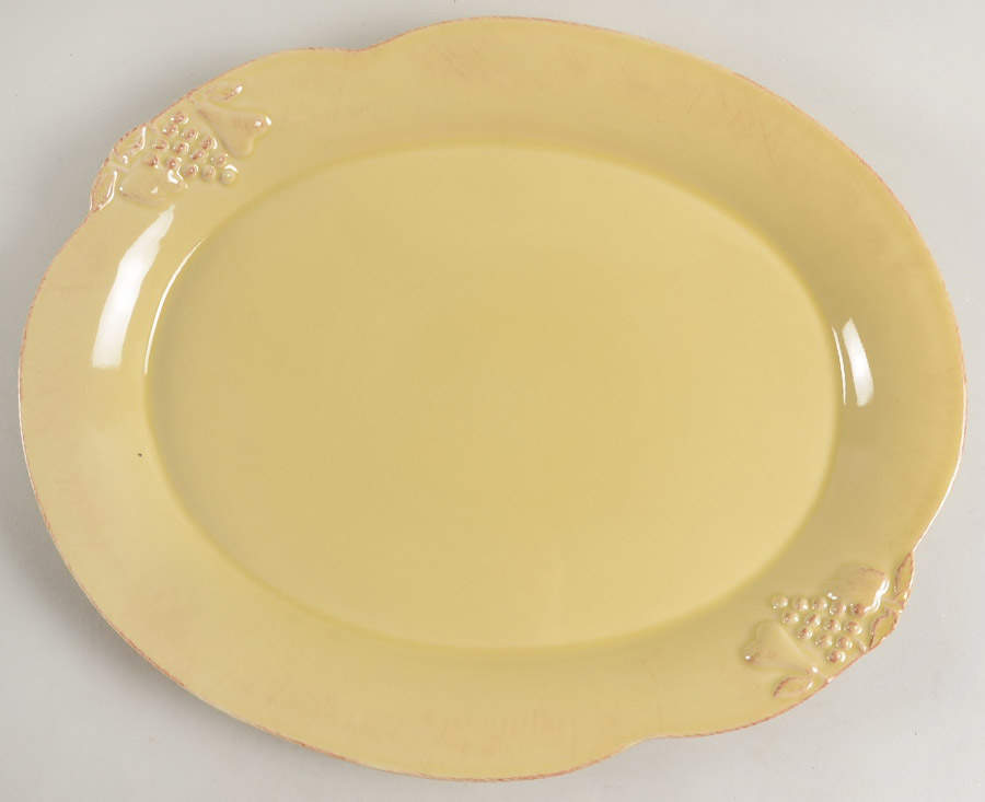 Madeira Harvest (Dijon Gold) 15" Oval Serving Platter by Casafina-1
