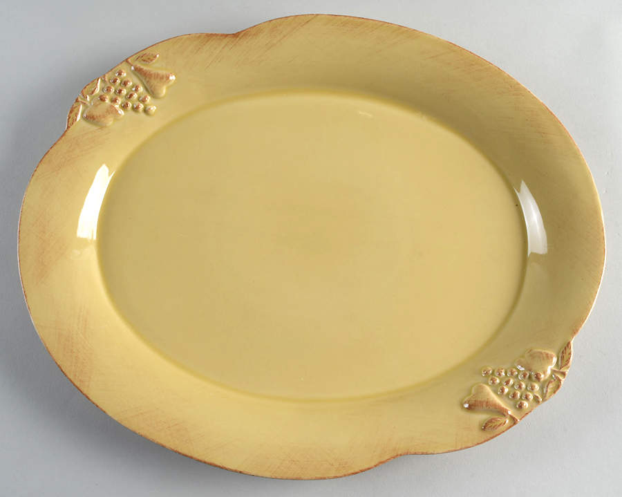 Madeira Harvest (Dijon Gold) 16" Oval Serving Platter by Casafina-1
