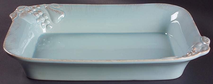 Madeira Harvest (Robin's Egg Blue) 14" Rectangular Baker by Casafina-1