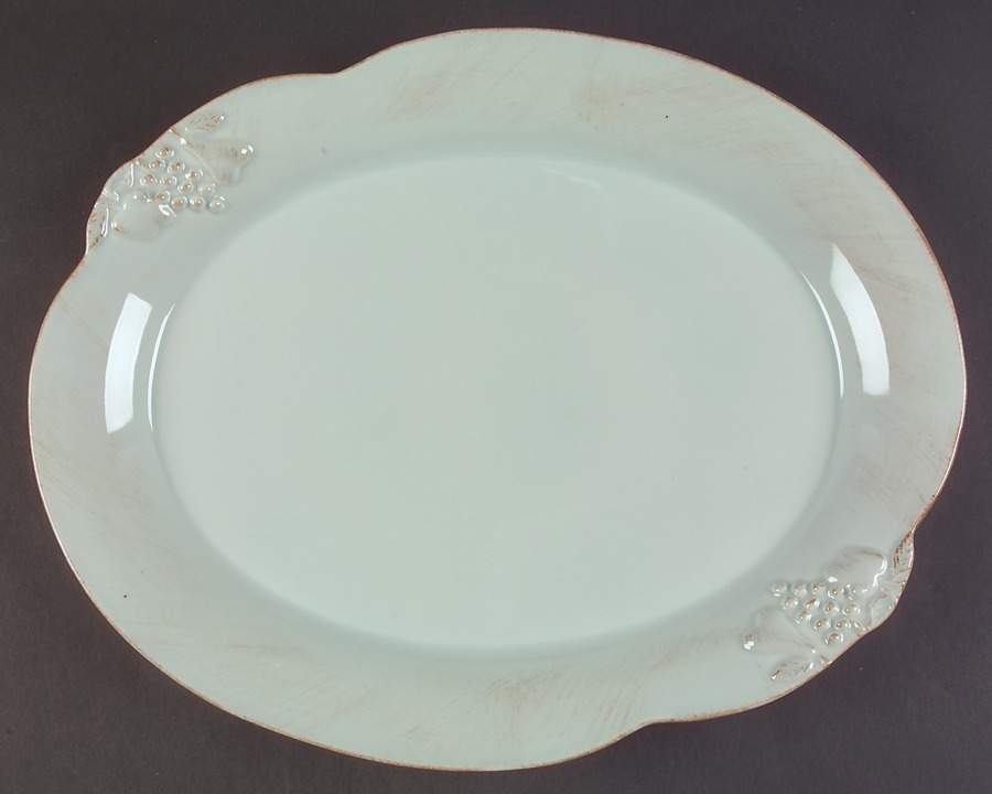Madeira Harvest (Robin's Egg Blue) 15" Oval Serving Platter by Casafina-1