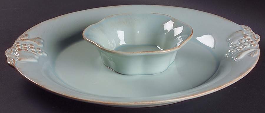 Madeira Harvest (Robin's Egg Blue) 1 Piece Chip & Dip by Casafina-1