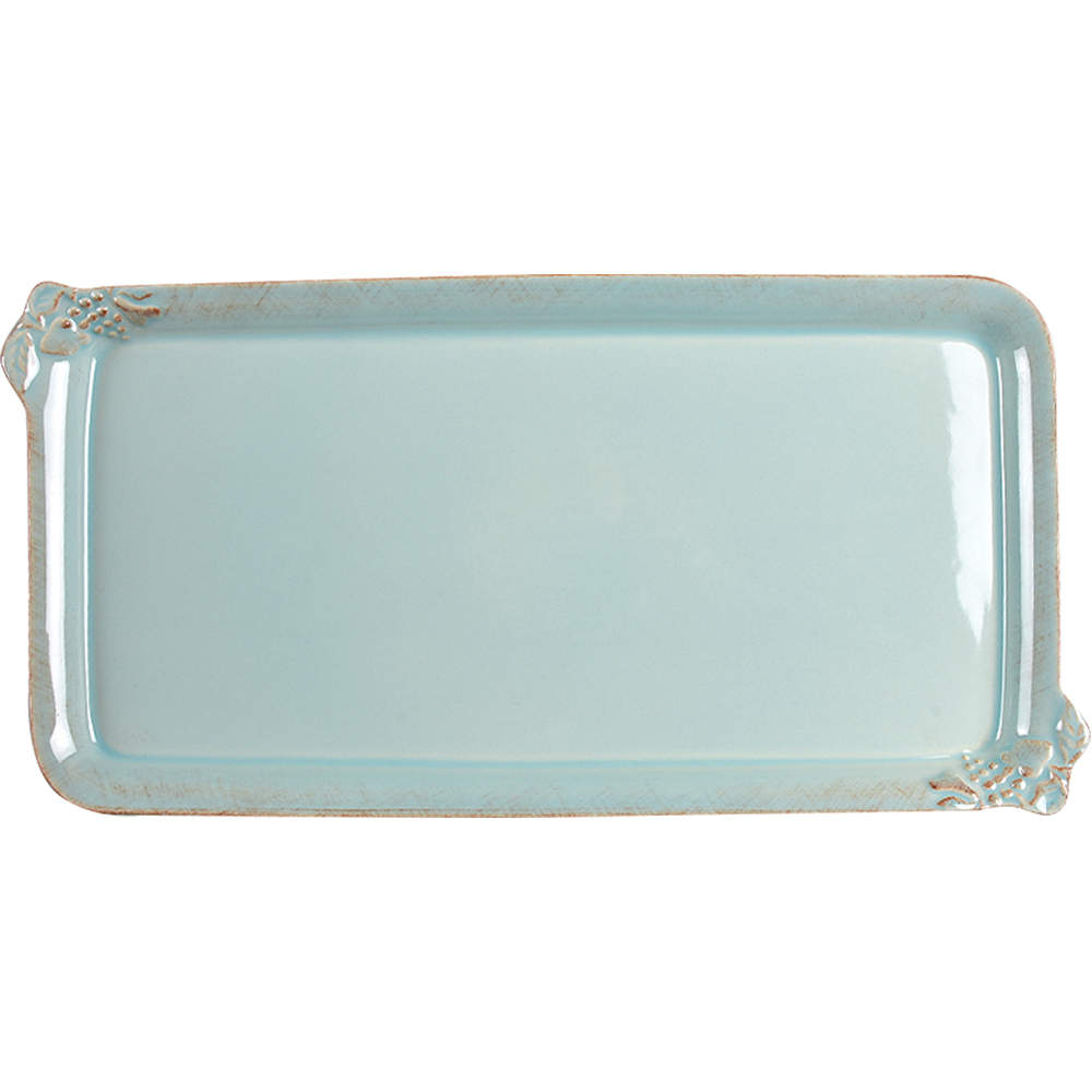Madeira Harvest (Robin's Egg Blue) 16'' Rectangular Tray by Casafina-1