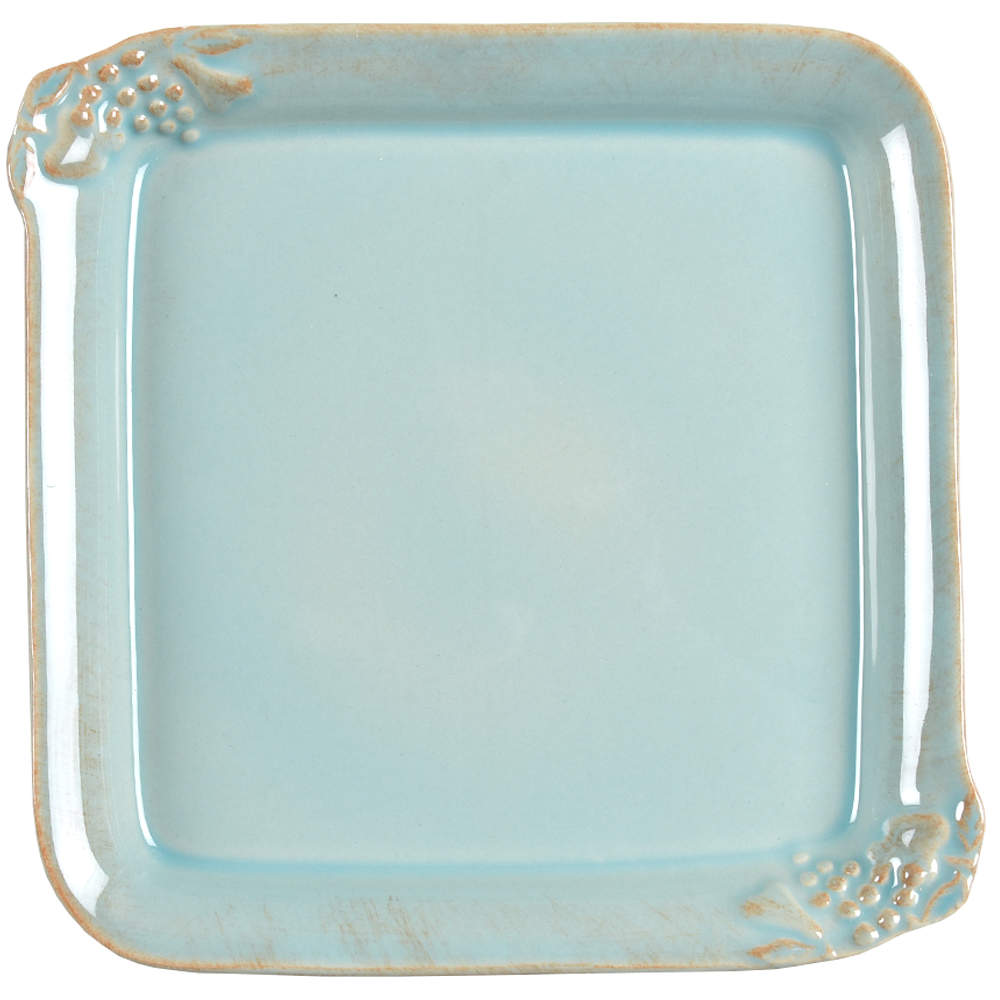 Madeira Harvest (Robin's Egg Blue) 8" Square Tray by Casafina-1