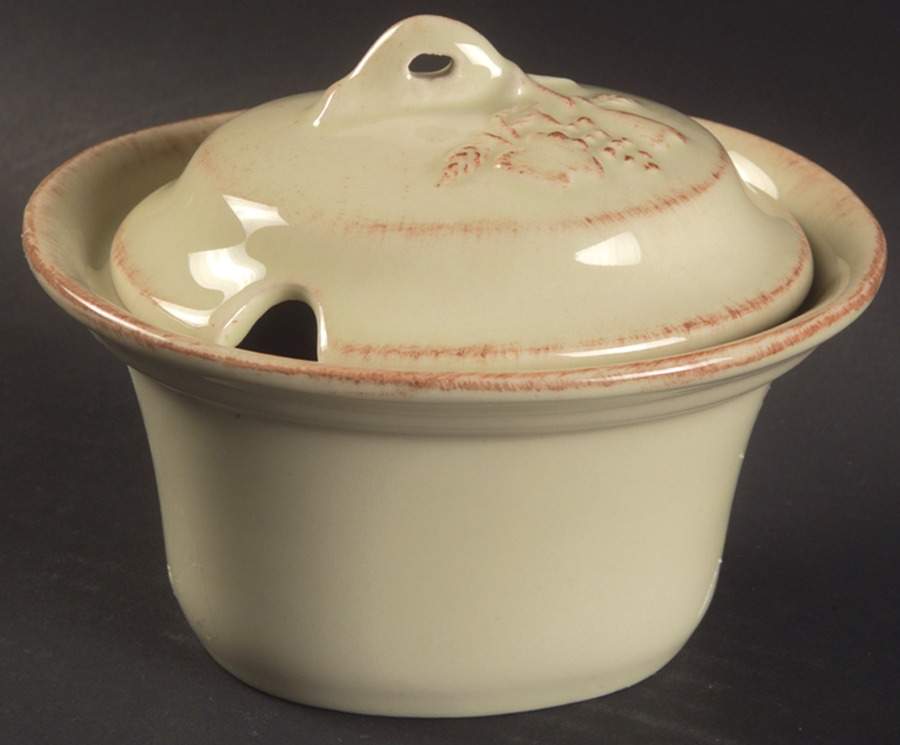 Madeira Harvest (Sage Green) Sugar Bowl & Lid by Casafina-1