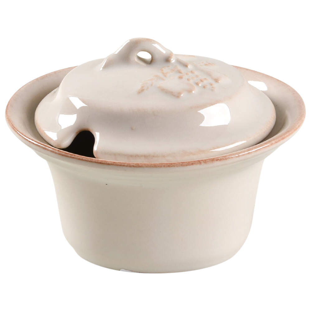 Madeira Harvest (Vanilla Creme) Sugar Bowl & Lid by Casafina-1