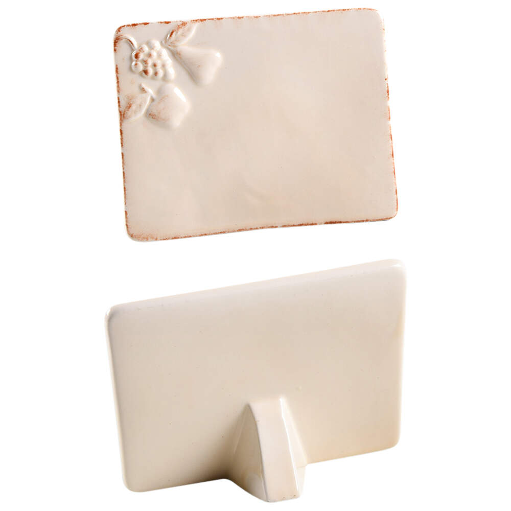 Madeira Harvest (Vanilla Creme) Large Placard/Place Card Holder by Casafina-1