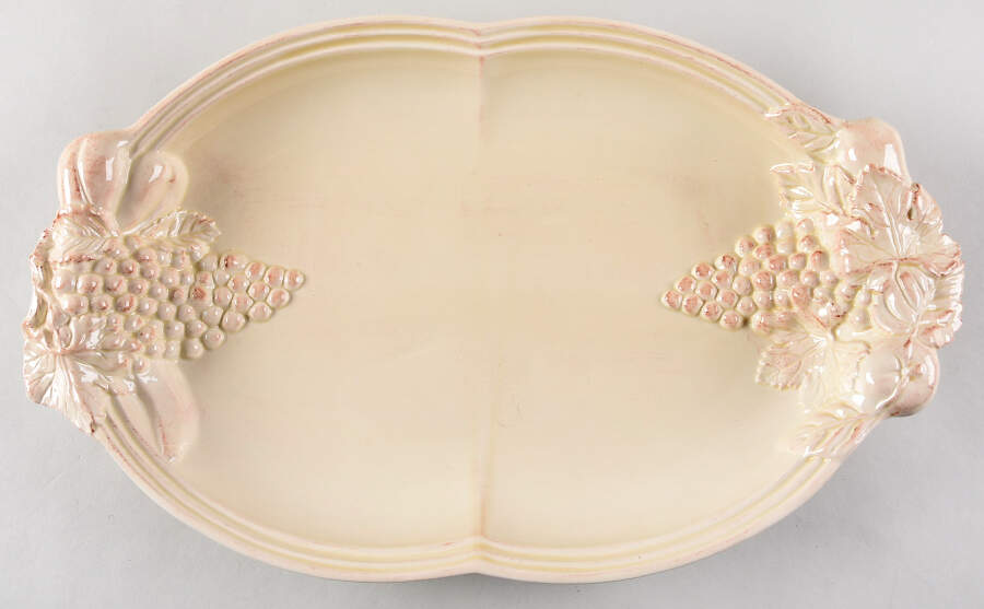 Madeira Harvest (Vanilla Creme) 18" Oval Serving Platter by Casafina-1
