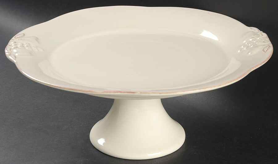 Madeira Harvest (Vanilla Creme) 11" Diameter Pedestal Cake Stand by Casafina-1