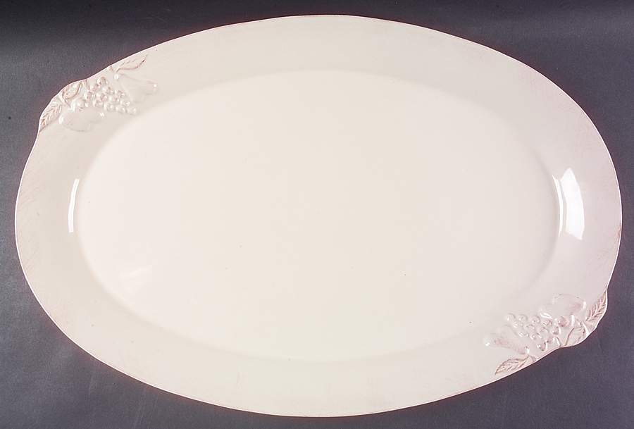 Madeira Harvest (Vanilla Creme) 21" Oval Serving Platter by Casafina-1
