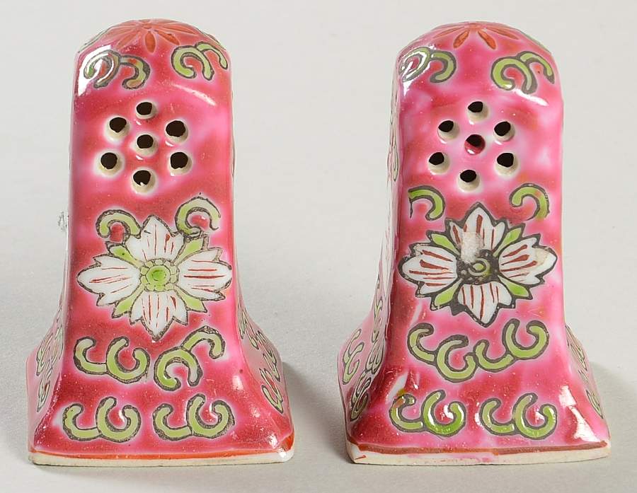 Mun Shou Longevity-Red Individual Salt & Pepper Set by China (Made in China)-1