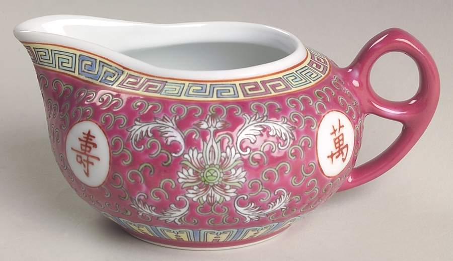 Mun Shou Longevity-Red Creamer by China (Made in China)-1