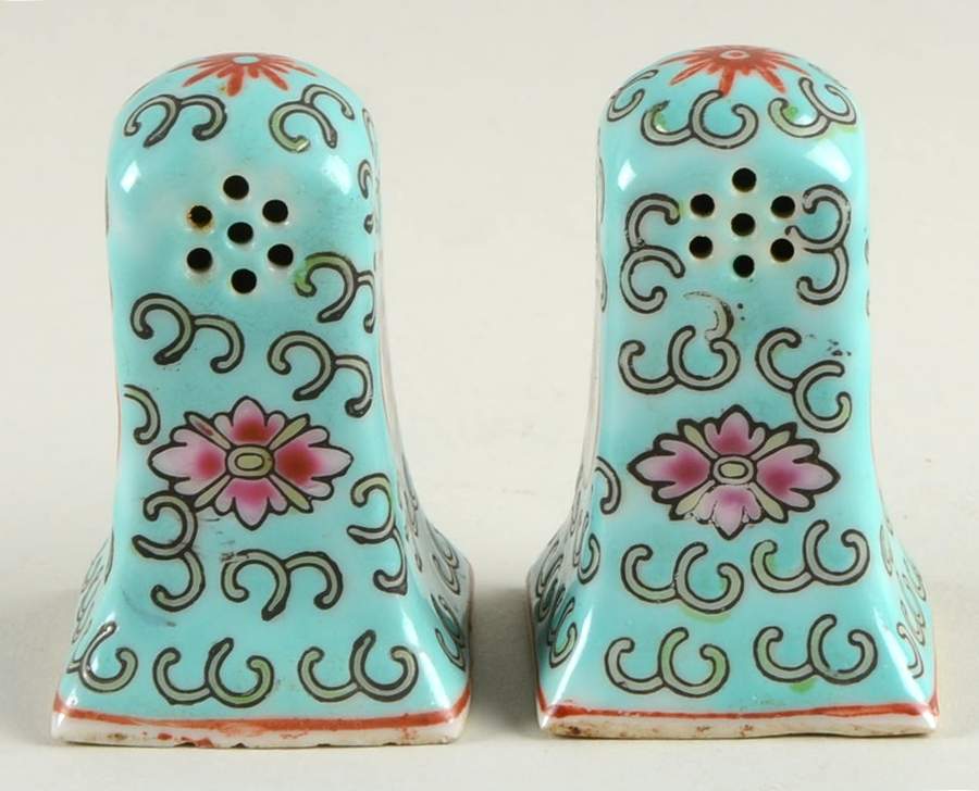 Mun Shou Longevity Green Individual Salt & Pepper Set by China (Made in China)-1