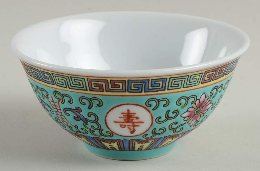 Mun Shou Longevity Green Sake Cup by China (Made in China)-1
