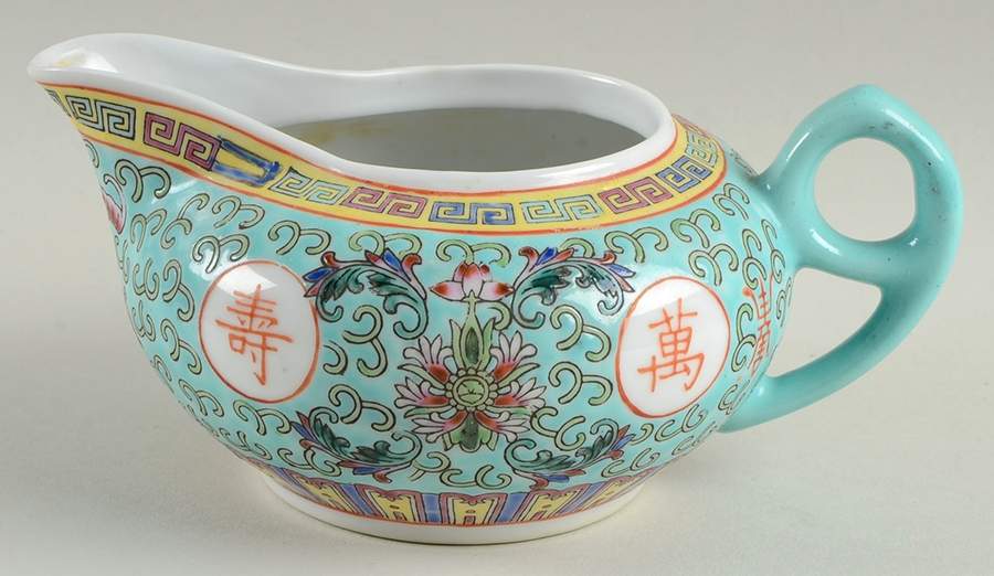 Mun Shou Longevity Green Creamer by China (Made in China)-1