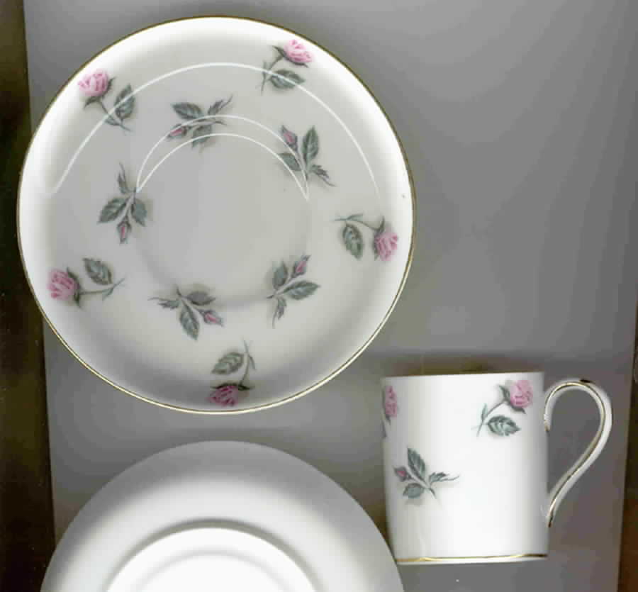 F16415 Flat Cup & Saucer Set by Crown Staffordshire-1