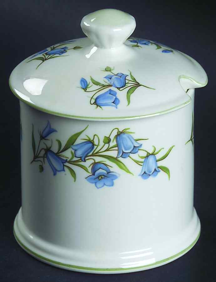 Bluebell Jam/Jelly & Lid by Crown Staffordshire-1