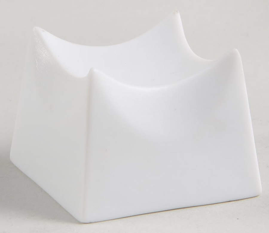 Hemisphere White Small Stand for Culbuto Cup by Jean Louis Coquet-1
