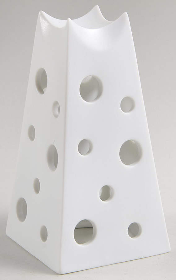Hemisphere White Stand for Culbuto Cup by Jean Louis Coquet-1