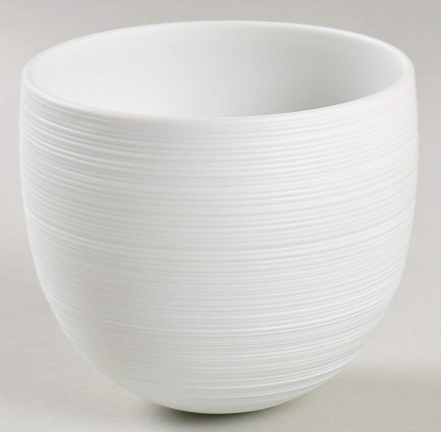 Hemisphere White Culbuto (Cup No Handle) by Jean Louis Coquet-1
