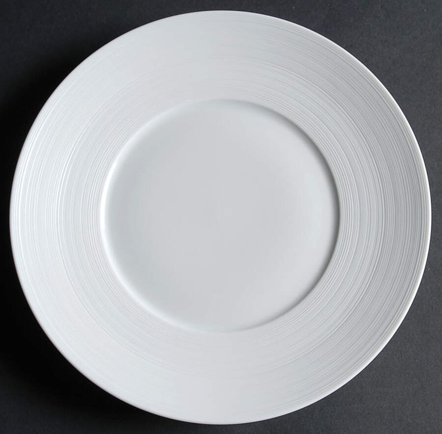 Hemisphere White Salad/Dessert Plate by Jean Louis Coquet-1