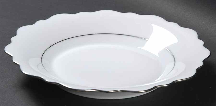 Samoa Platinum (Platinum Trim and Verge) Rim Soup Bowl by Jean Louis Coquet-1