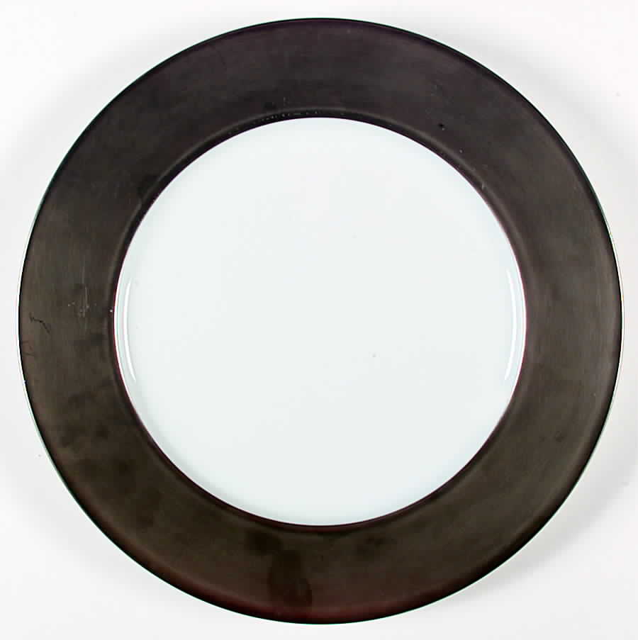 Service Plates Matte (Platinum Trim) Service Plate (Charger) by Charles Field Haviland-1