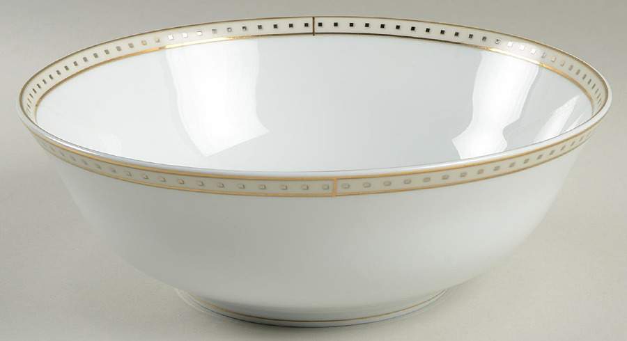 Babylone Ivory 10" Large Salad Serving Bowl by Christofle-1