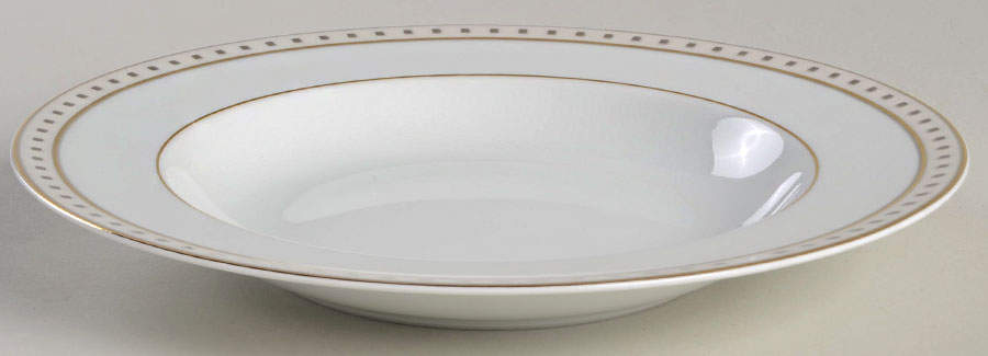 Babylone Ivory Rim Soup Bowl by Christofle-1