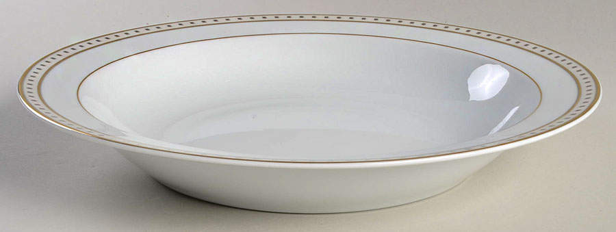 Babylone Ivory 11" Shallow Round Bowl by Christofle-1
