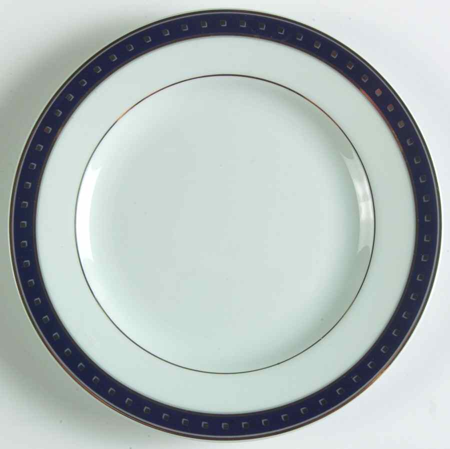 Babylone Blue Bread & Butter Plate by Christofle-1