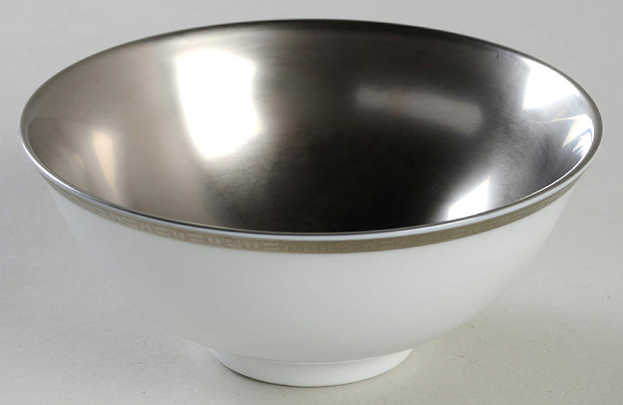 Metropolis Grey (Metallic) Rice Bowl by Christofle-1