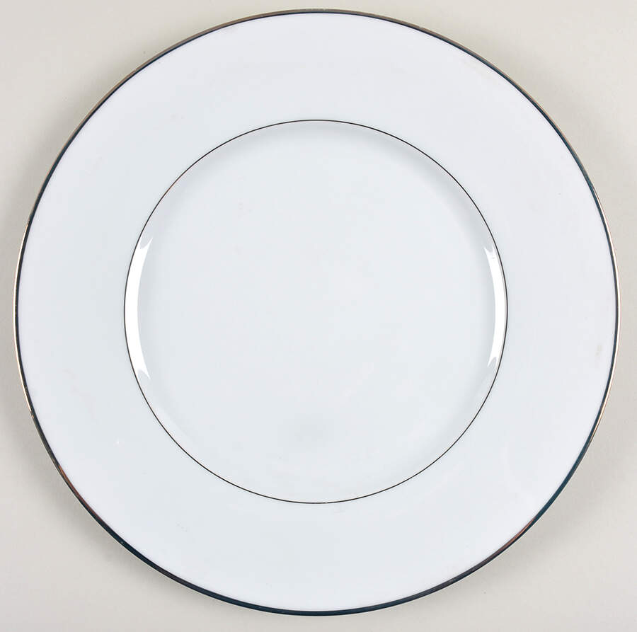 White Platinum Service Plate (Charger) by Christofle-1