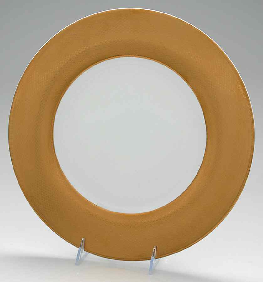 Gold Aisle (Relief) Service Plate (Charger) by Christofle-1