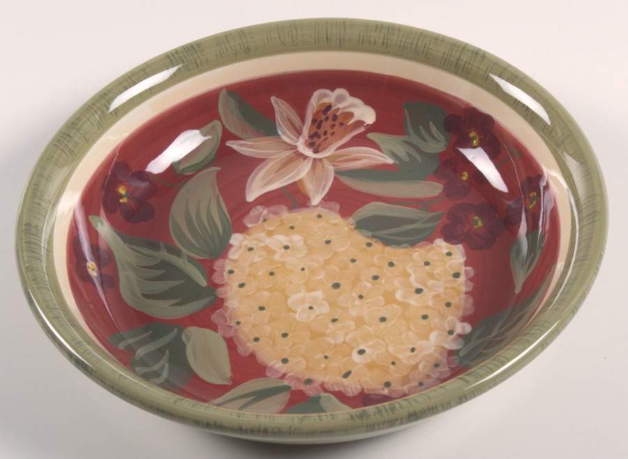Floral Tapestry 9" Individual Pasta Bowl by Certified International-1