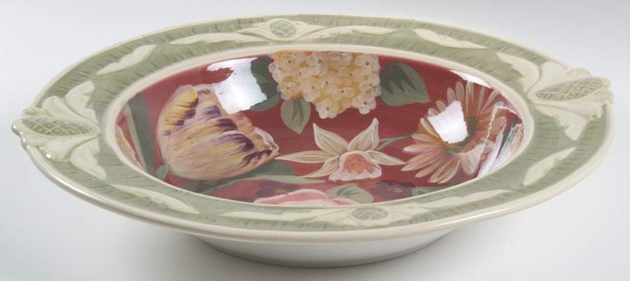 Floral Tapestry 15" Large Salad Serving Bowl by Certified International-1
