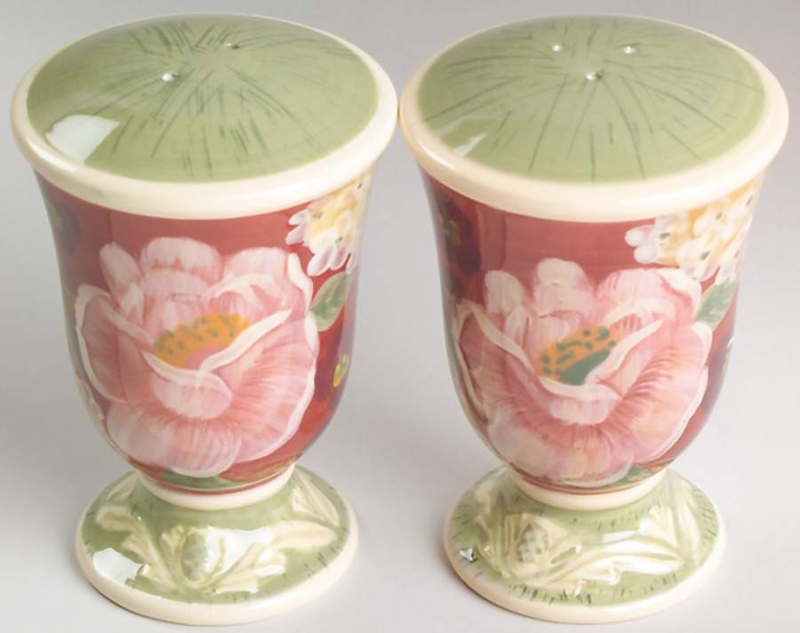 Floral Tapestry Salt & Pepper Set by Certified International-1