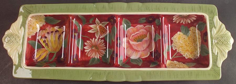 Floral Tapestry 4 Part Relish by Certified International-1