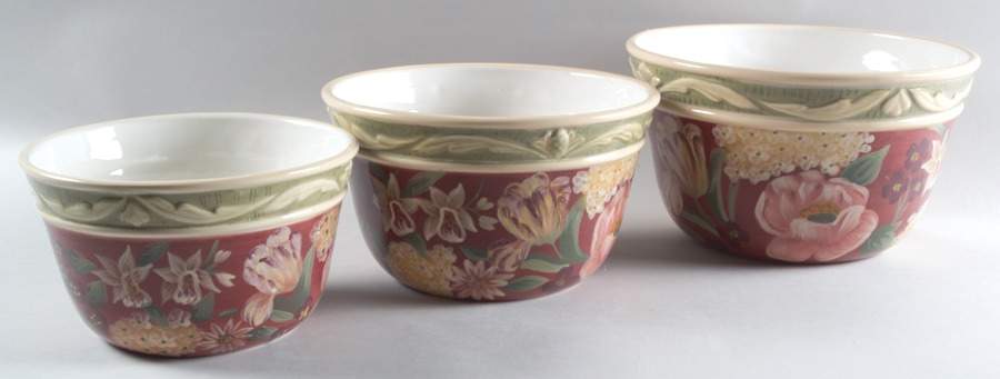 Floral Tapestry (3 Piece) Mixing Bowl Set (MB9, MB8, MB6) by Certified International-1
