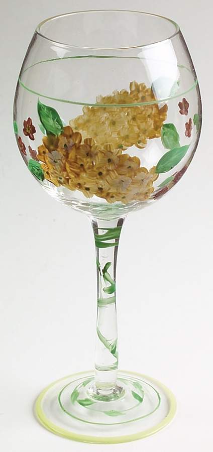 Floral Tapestry 14 Oz Glassware Goblet Wine by Certified International-1