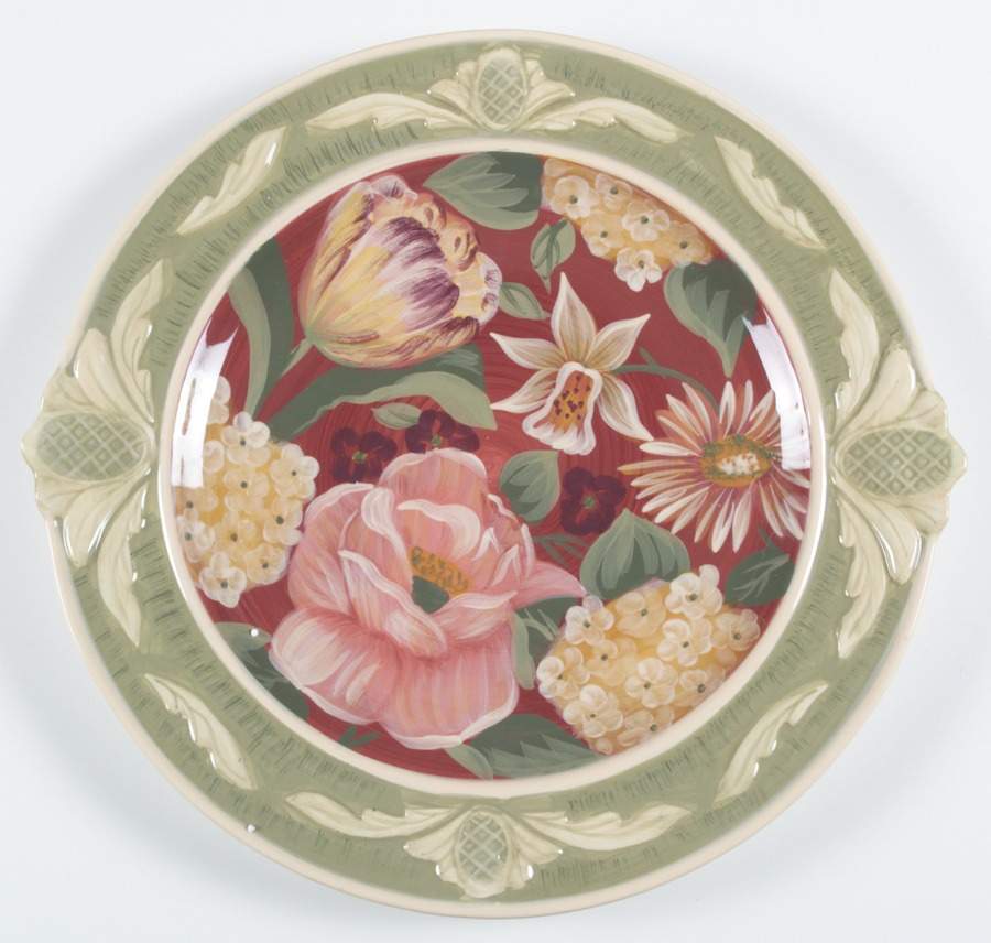 Floral Tapestry 16" Chop Plate (Round Platter) by Certified International-1