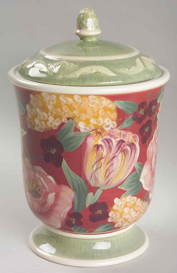 Floral Tapestry Medium Canister & Lid by Certified International-1