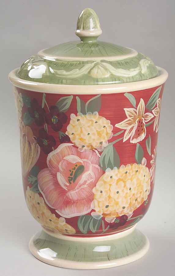 Floral Tapestry Small Canister & Lid by Certified International-1