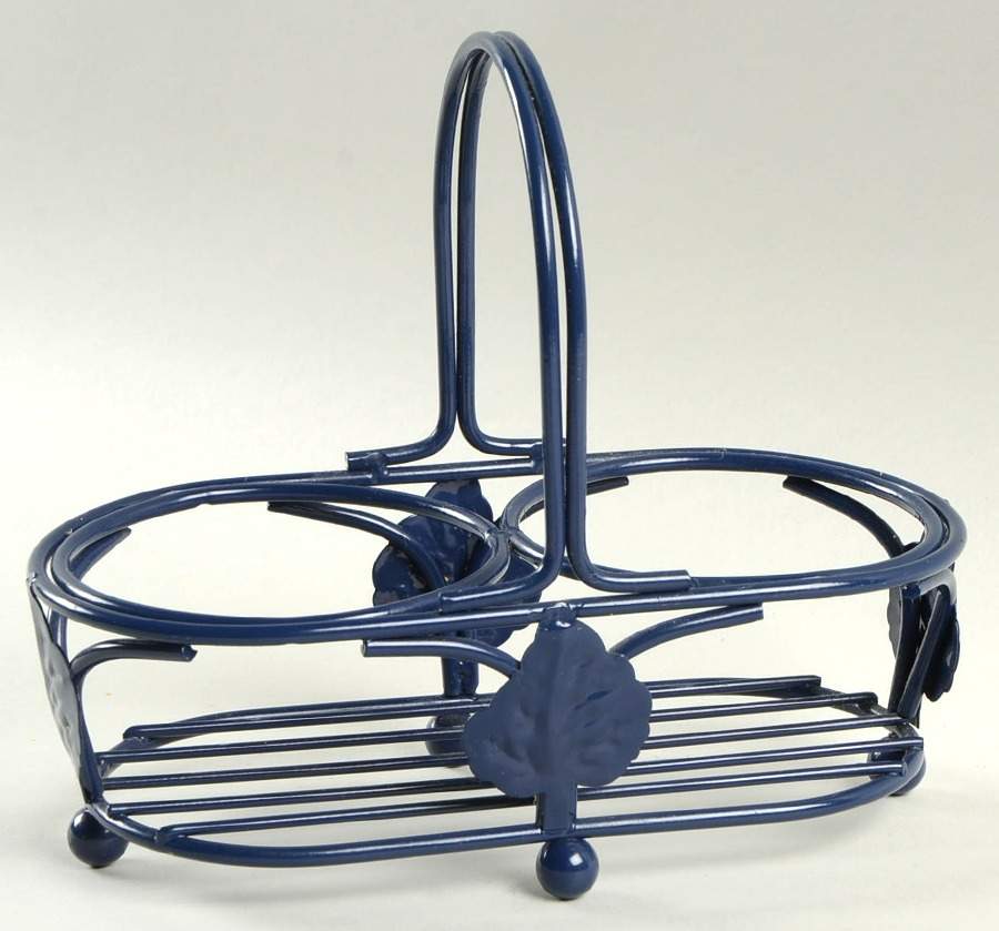 Flora Metal Stand for Salt & Pepper by Certified International-1