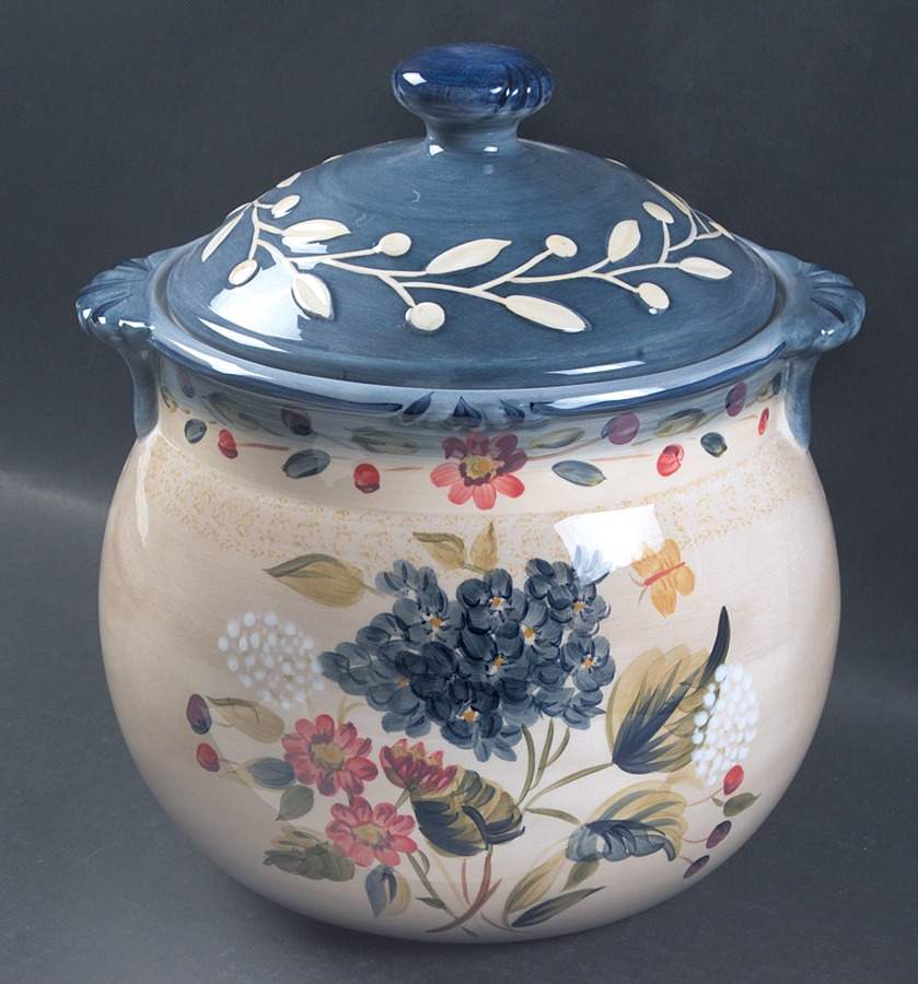 Flora Cookie Jar & Lid by Certified International-1