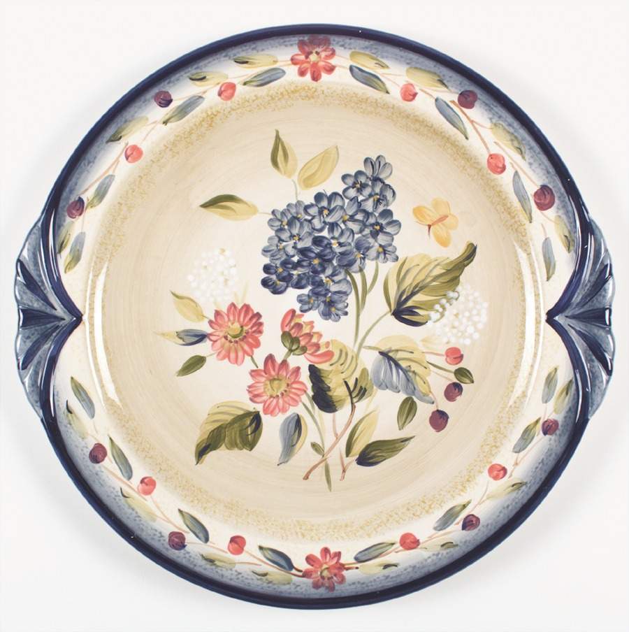 Flora Handled Chop Plate (Round Platter) by Certified International-1