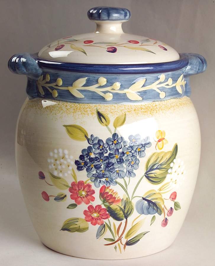 Flora Extra Large Canister & Lid by Certified International-1