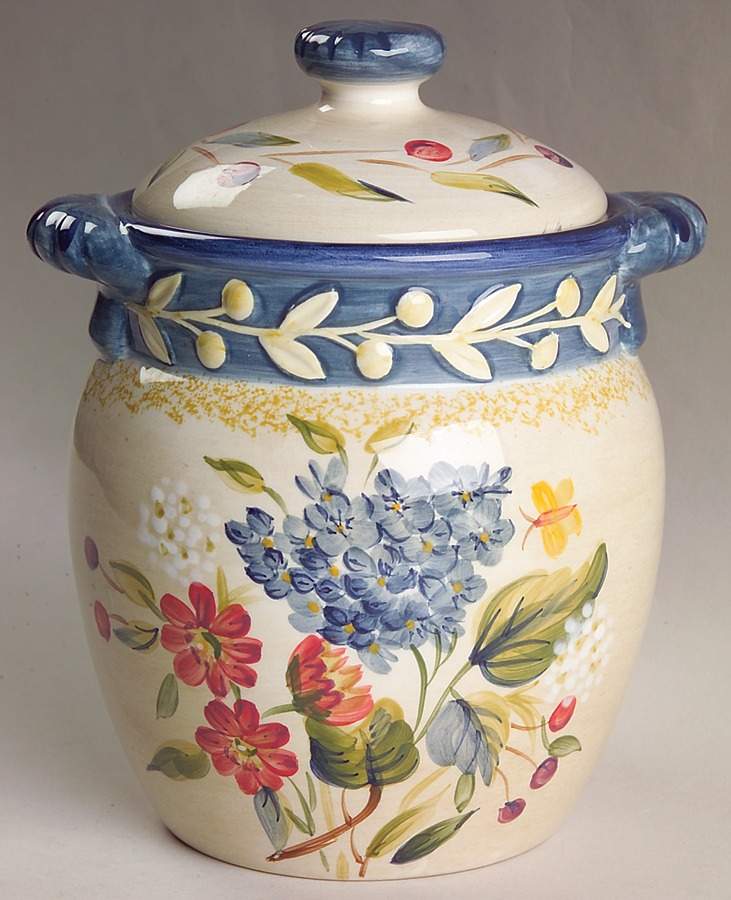 Flora Small Canister & Lid by Certified International-1